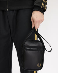 Fred Perry Tonal Classic Small Side Bag - Black / Gold