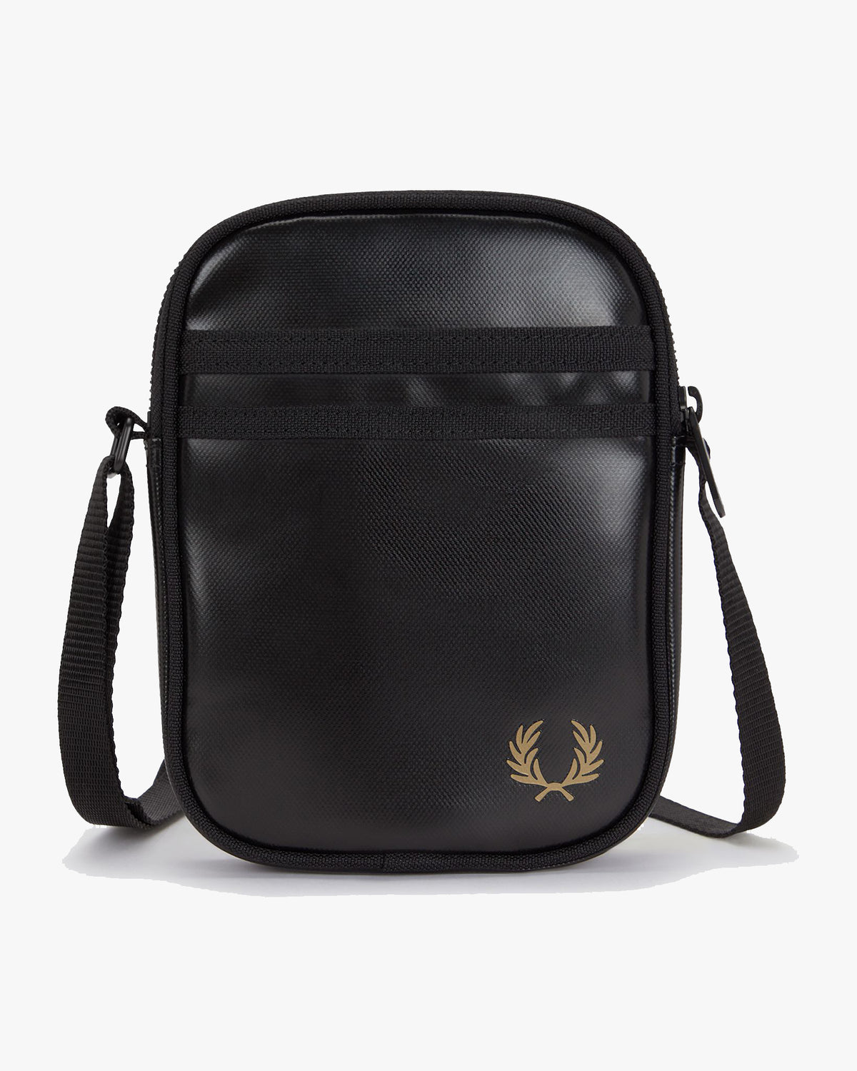 Fred Perry Tonal Classic Small Side Bag - Black / Gold