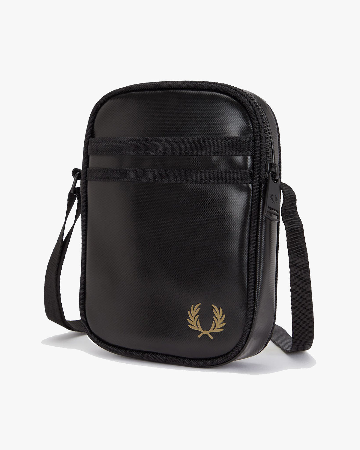 Fred Perry Tonal Classic Small Side Bag - Black / Gold