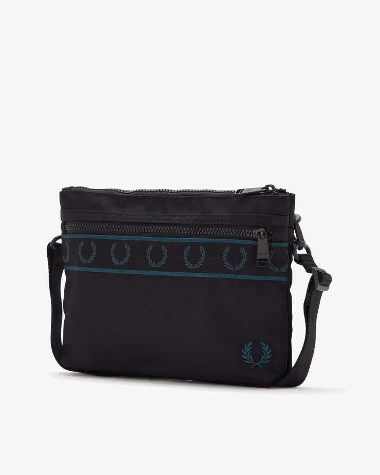 Fred Perry Contrast Tape Sacoche Bag - Black