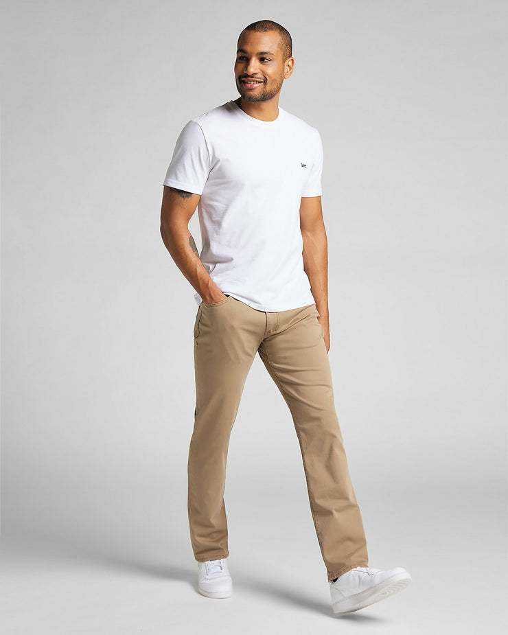 Lee Straight Fit Extreme Motion Mens Cotton Twill Trousers - Cougar