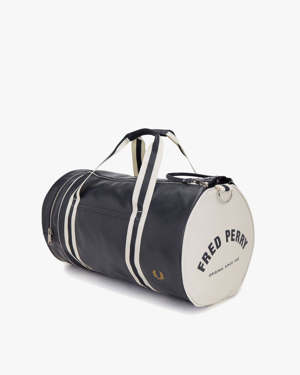Fred Perry Classic Barrel Bag - Navy / Ecru | Fred Perry Bags | JEANSTORE