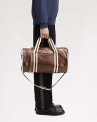 Fred Perry Classic Barrel Bag - Tan / Ecru | Fred Perry Bags | JEANSTORE
