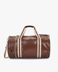 Fred Perry Classic Barrel Bag - Tan / Ecru