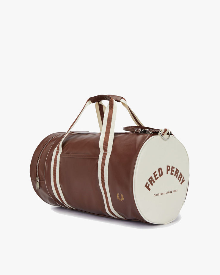 Fred Perry Classic Barrel Bag - Tan / Ecru