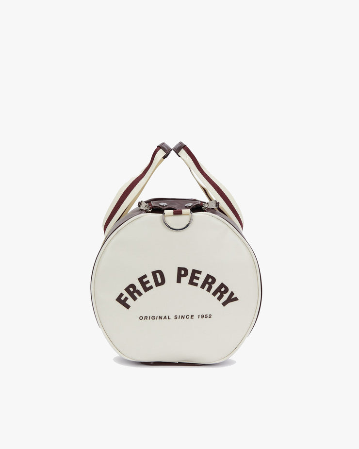 Fred Perry Classic Barrel Bag - Oxblood / Ecru