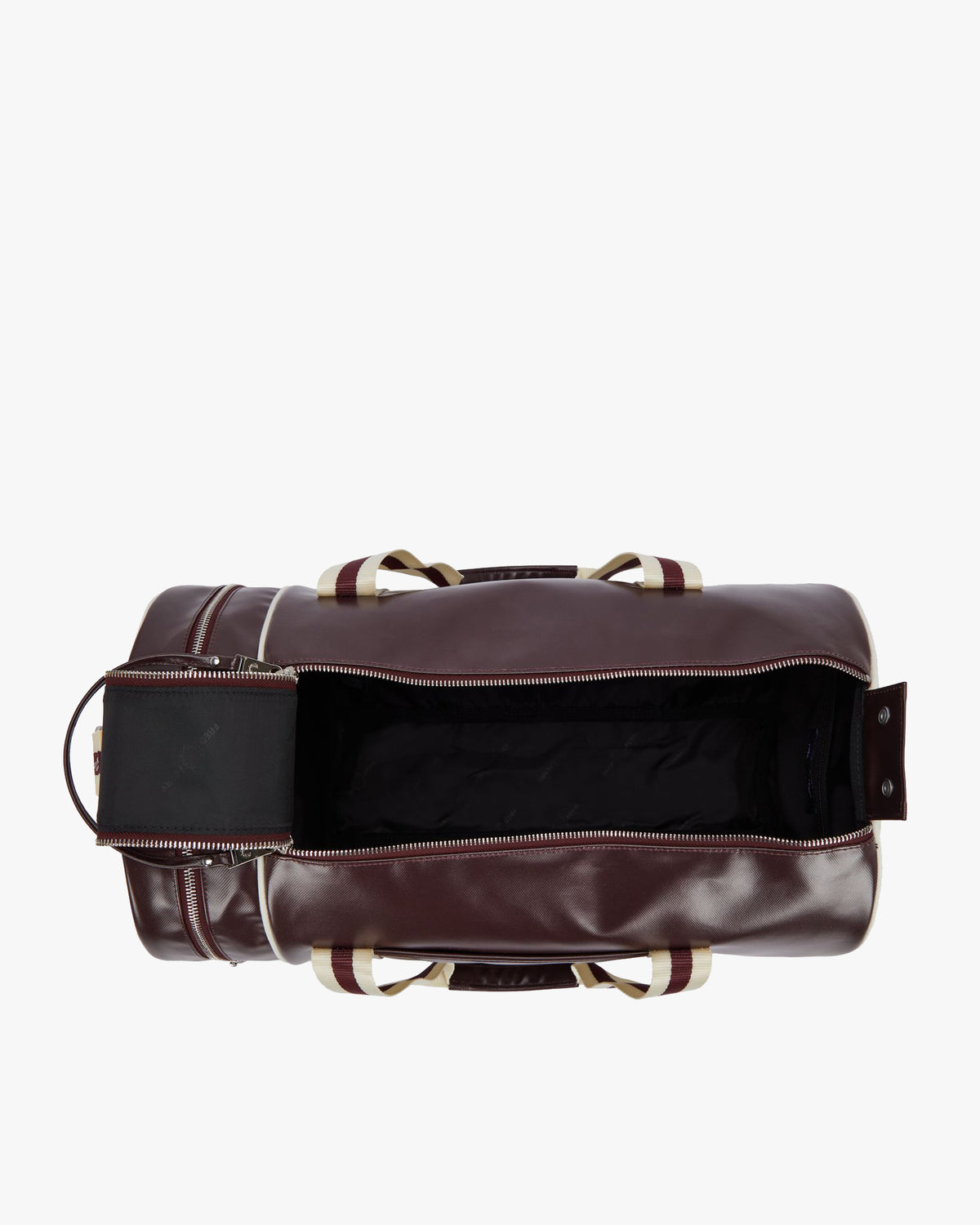 Fred Perry Classic Barrel Bag - Oxblood / Ecru | Fred Perry Bags | JEANSTORE