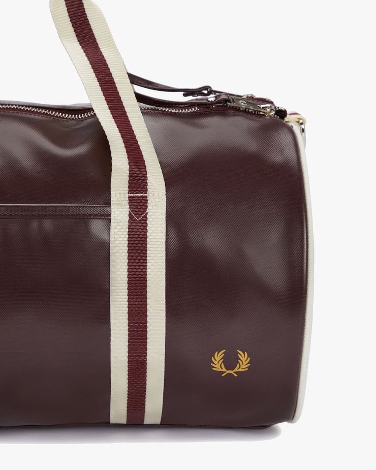 Fred Perry Classic Barrel Bag - Oxblood / Ecru