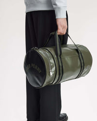 Fred Perry Classic Barrel Bag - Laurel Wreath Green / Black