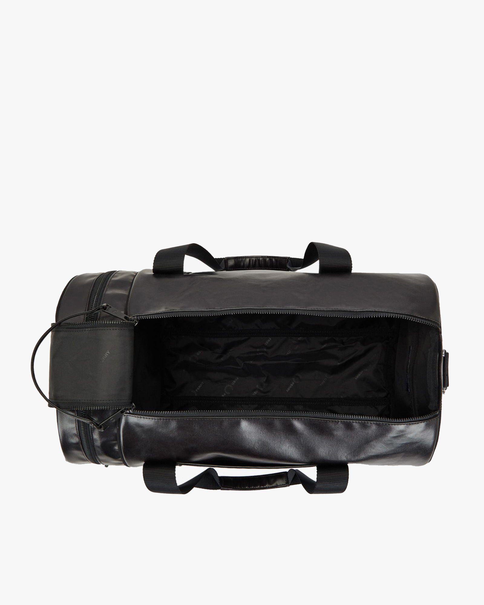 Fred Perry Tonal Classic Barrel Bag - Black / Gold