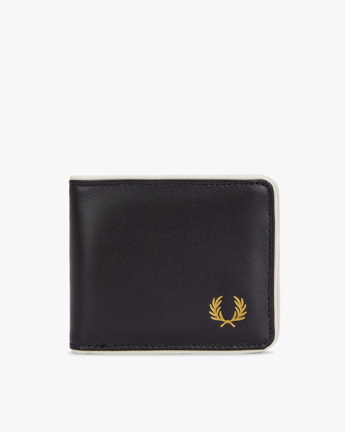 Fred Perry Coated Polyester Billfold Wallet - Black / Ecru | Fred Perry Wallets & Key Fobs | JEANSTORE