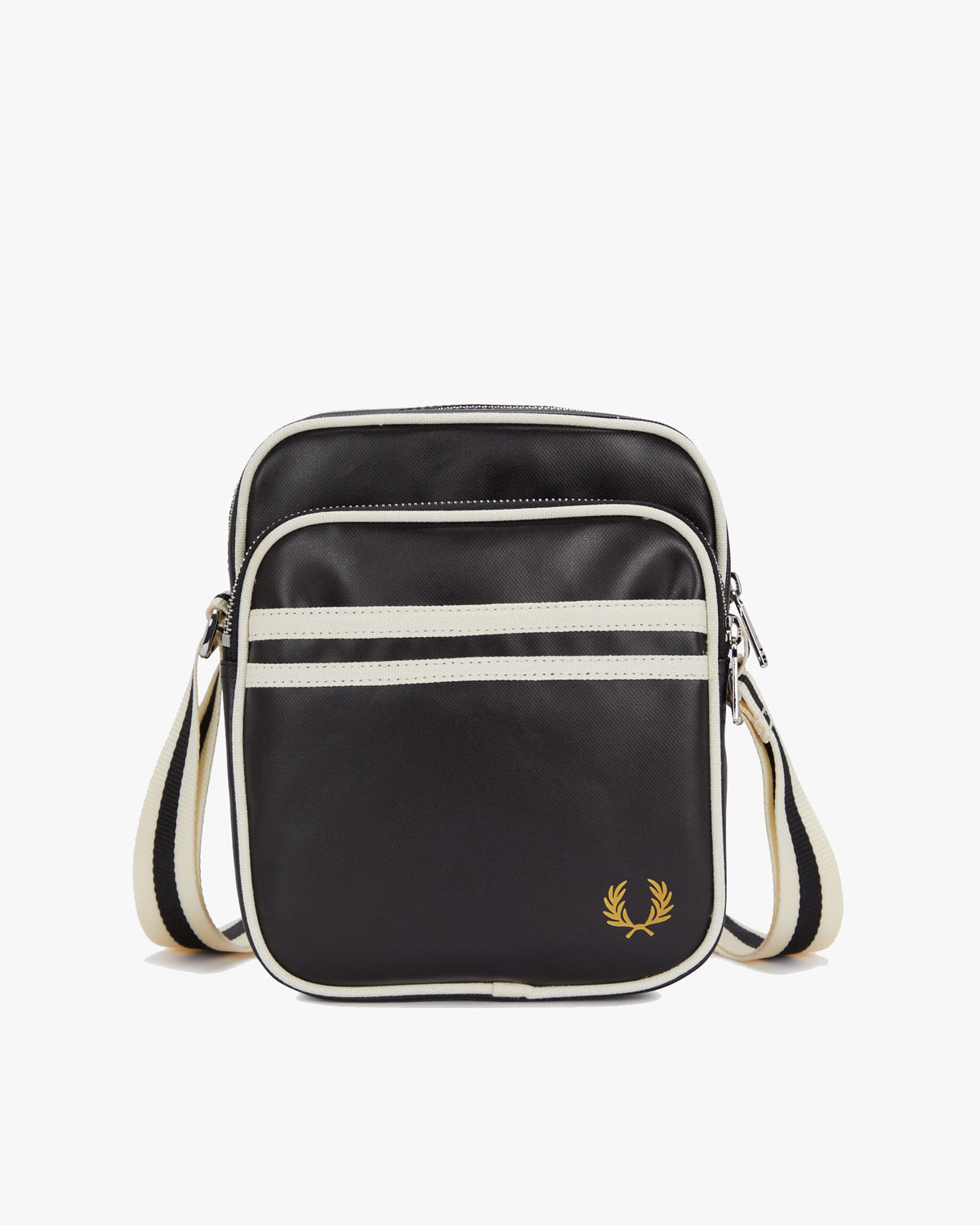 Fred Perry Classic Side Bag - Black / Ecru | Fred Perry Bags | JEANSTORE