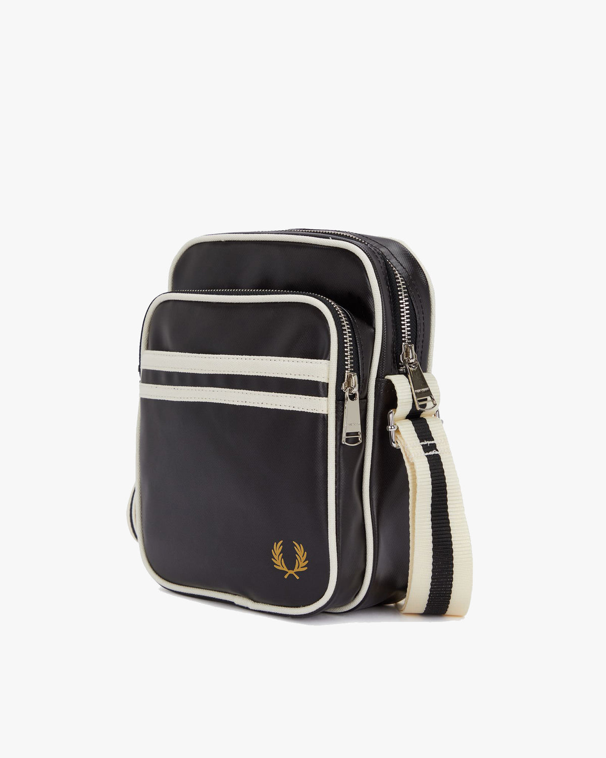 Fred Perry Classic Side Bag - Black / Ecru | Fred Perry Bags | JEANSTORE