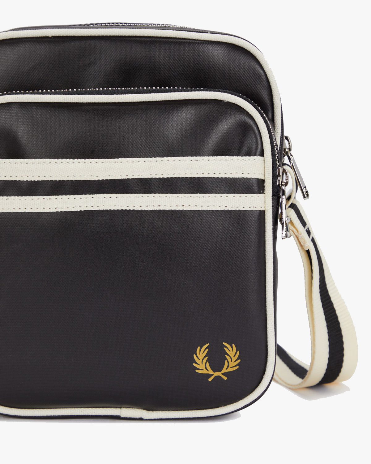 Fred Perry Classic Side Bag - Black / Ecru | Fred Perry Bags | JEANSTORE