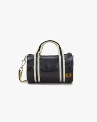 Fred Perry Classic Mini Barrel Bag - Black / Ecru | Fred Perry Bags | JEANSTORE