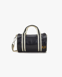 Fred Perry Classic Mini Barrel Bag - Black / Ecru | Fred Perry Bags | JEANSTORE