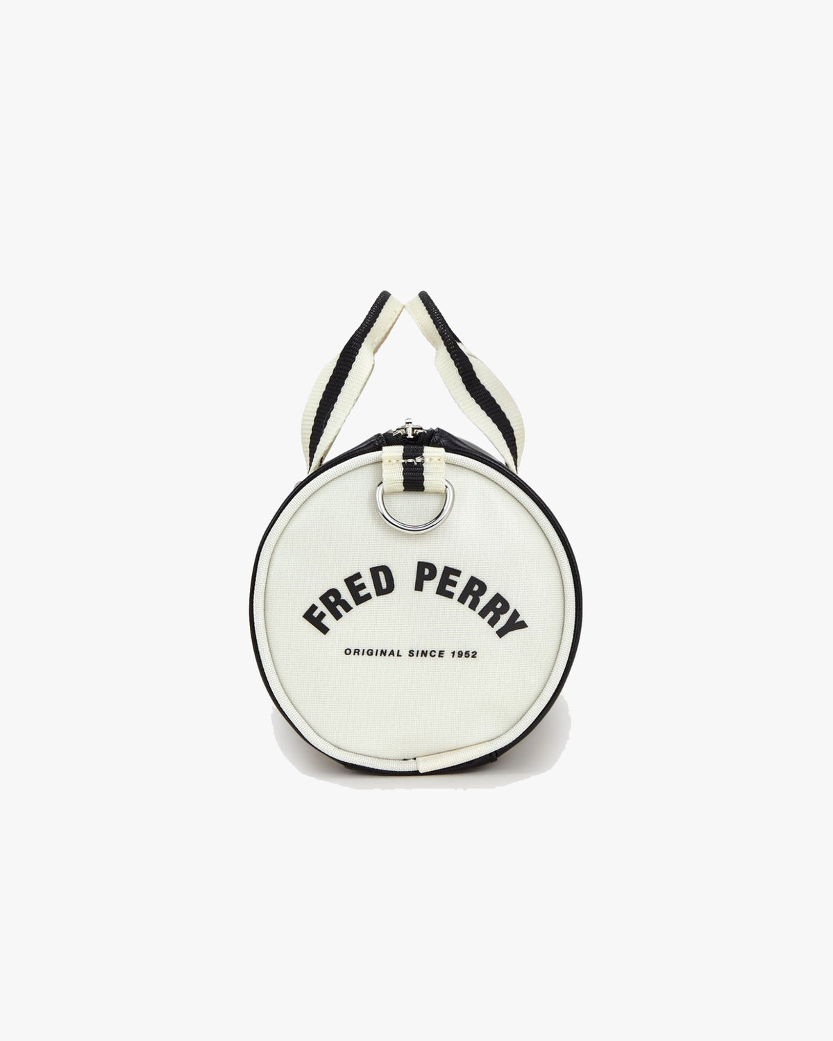 Fred Perry Classic Mini Barrel Bag - Black / Ecru | Fred Perry Bags | JEANSTORE