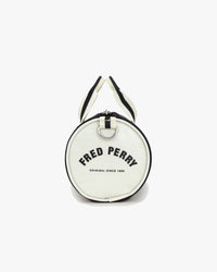Fred Perry Classic Mini Barrel Bag - Black / Ecru | Fred Perry Bags | JEANSTORE