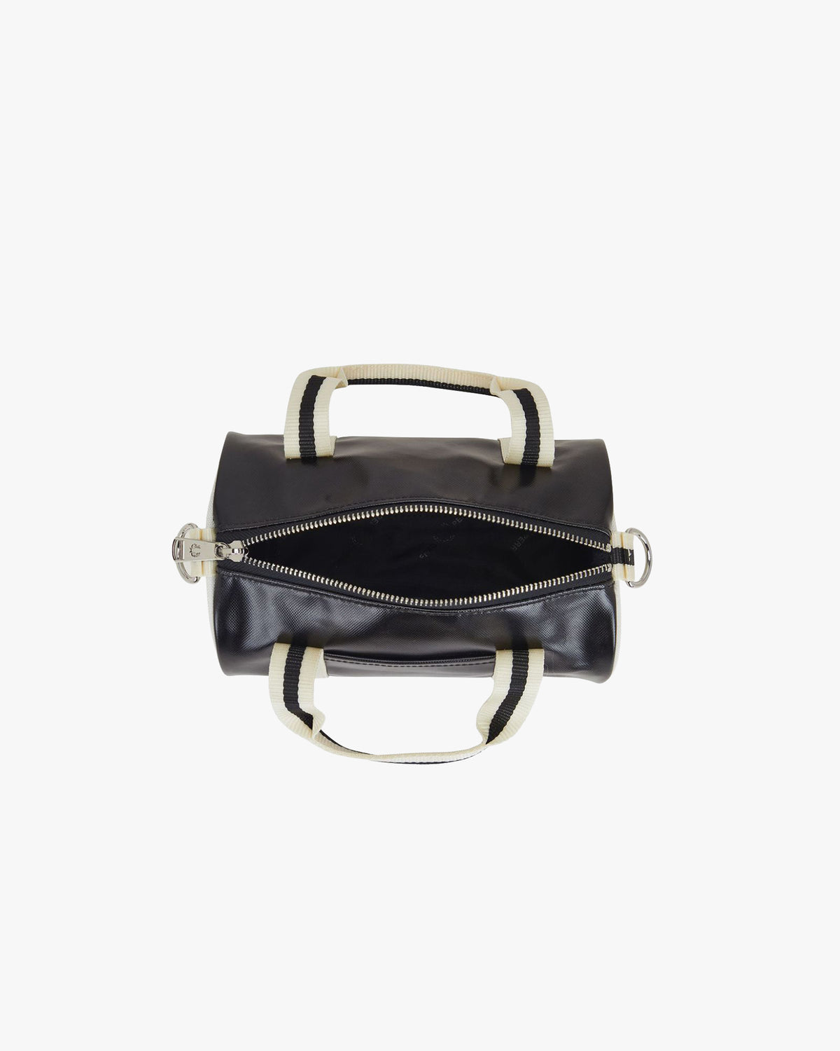 Fred Perry Classic Mini Barrel Bag - Black / Ecru | Fred Perry Bags | JEANSTORE