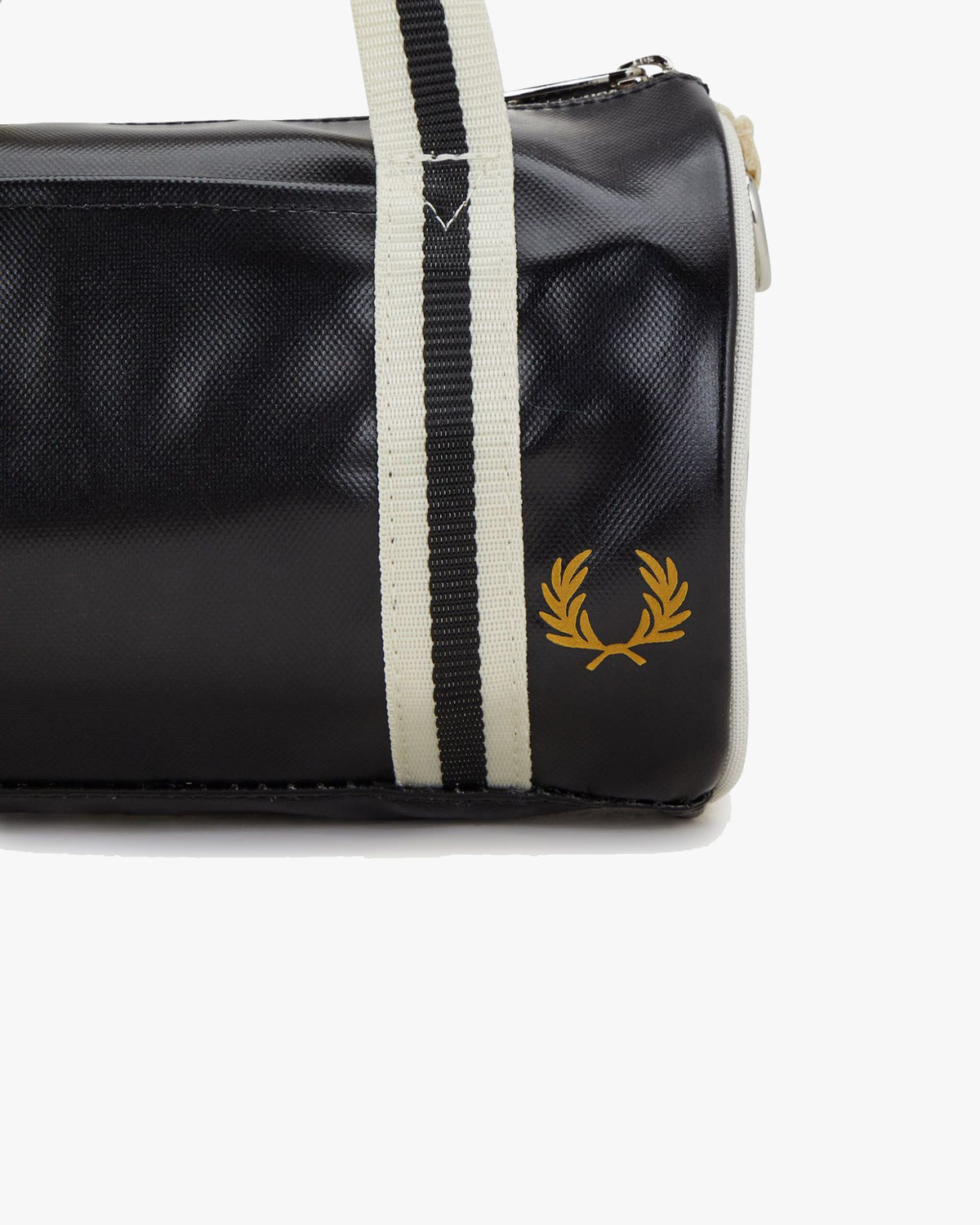 Fred Perry Classic Mini Barrel Bag - Black / Ecru | Fred Perry Bags | JEANSTORE