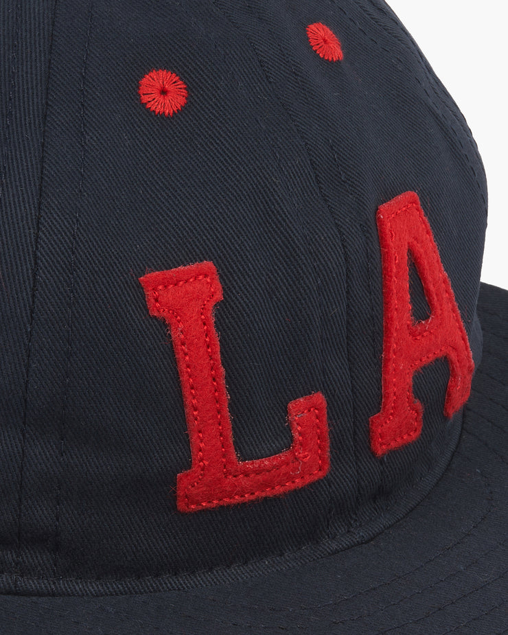 Ebbets Field Flannels Los Angeles PCL 1941 Cotton Vintage 8-Panel Ballcap - Navy