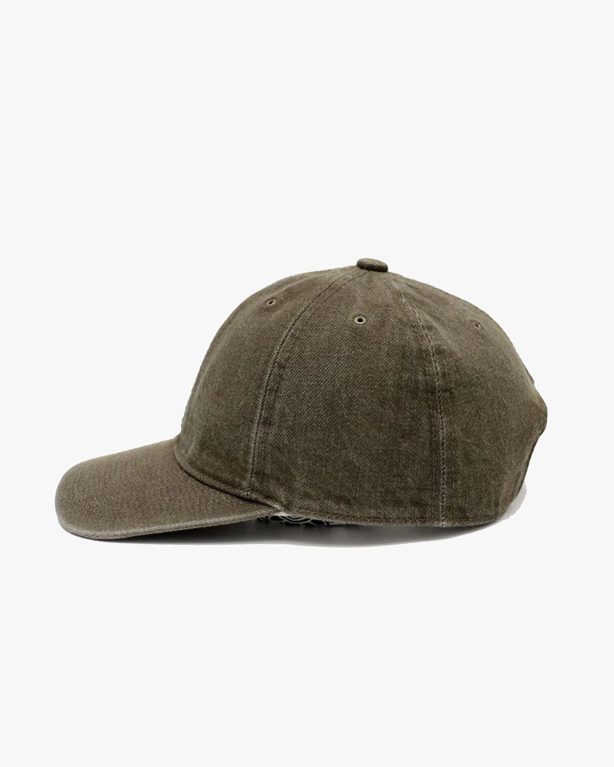 Poten 70's Washed Denim Cap - Olive
