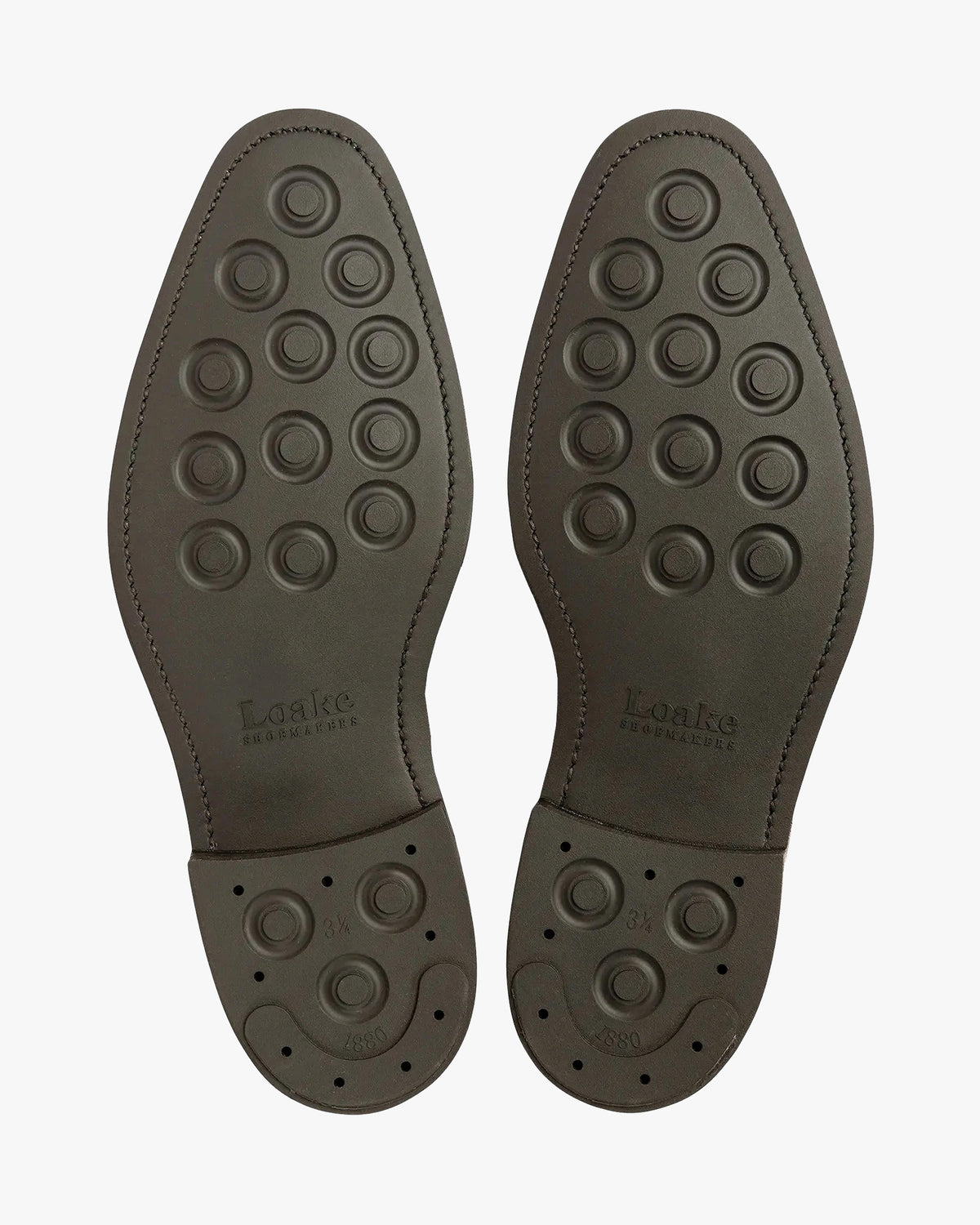 Loake 1880 Classic Aldwych Toe-Cap Oxford Shoe - Dark Brown Hatch Grain | Loake Shoemakers Shoes | JEANSTORE