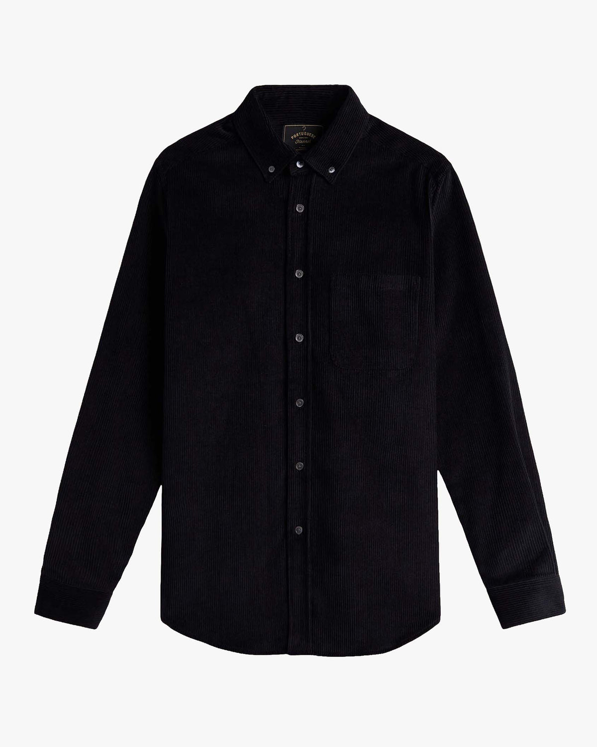 Portuguese Flannel Lobo 2.0 Corduroy Shirt - Black