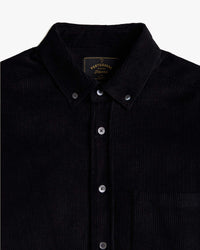 Portuguese Flannel Lobo 2.0 Corduroy Shirt - Black