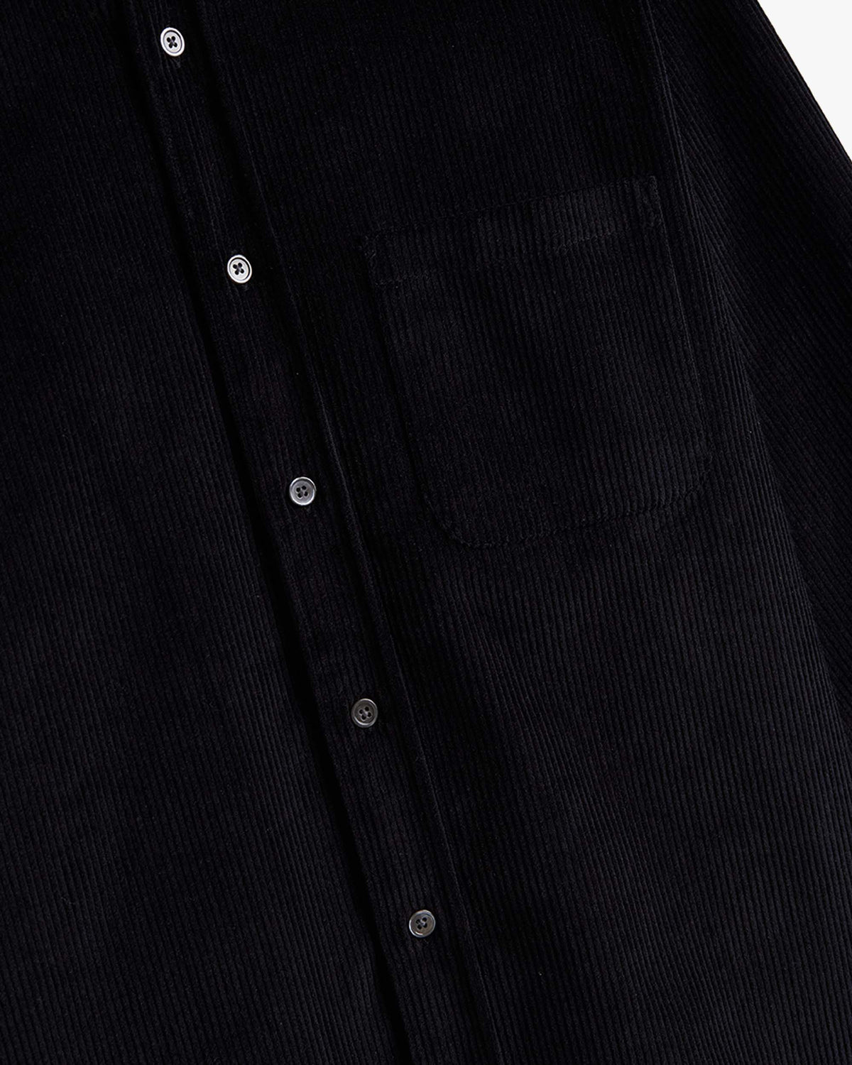 Portuguese Flannel Lobo 2.0 Corduroy Shirt - Black