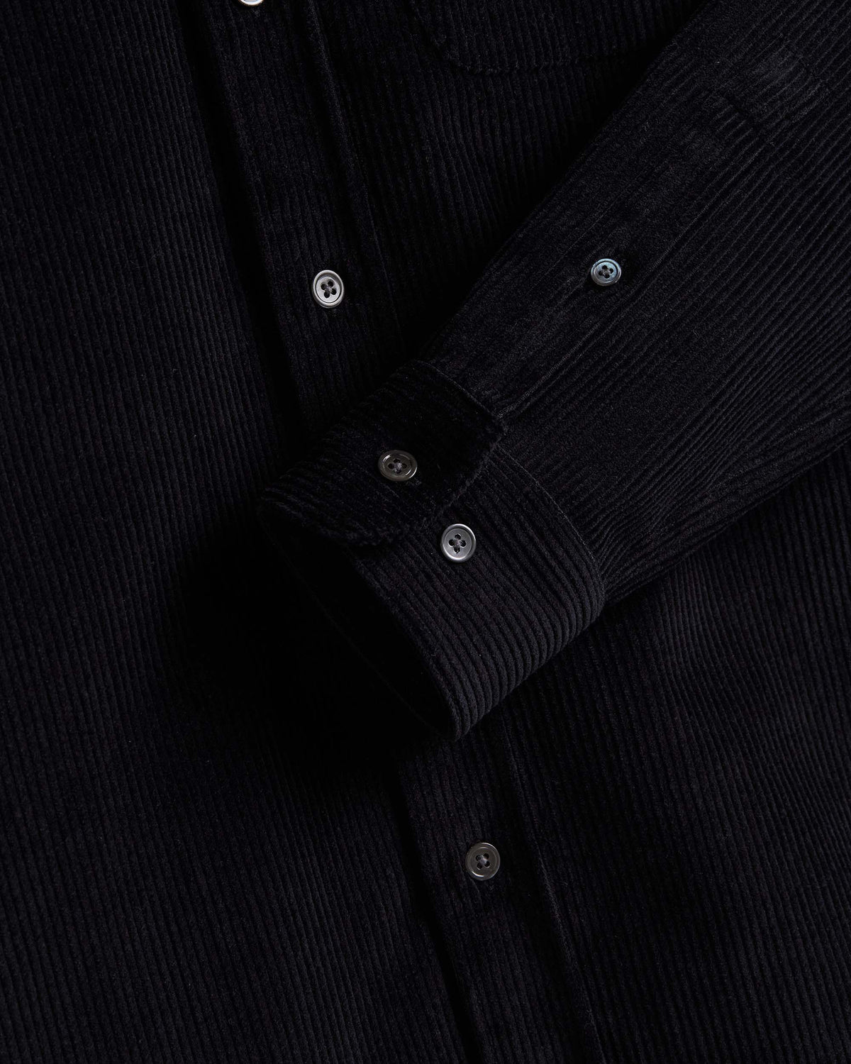 Portuguese Flannel Lobo 2.0 Corduroy Shirt - Black