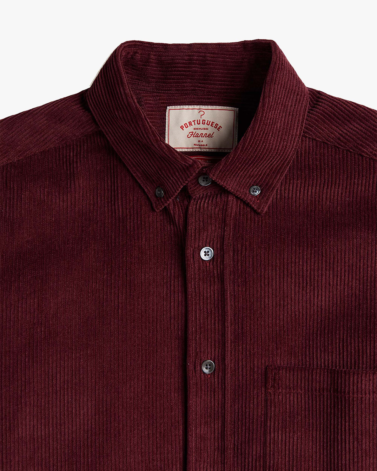 Portuguese Flannel Lobo 2.0 Corduroy Shirt - Bordeaux
