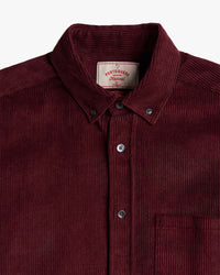 Portuguese Flannel Lobo 2.0 Corduroy Shirt - Bordeaux