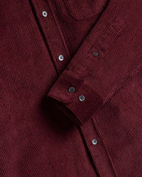 Portuguese Flannel Lobo 2.0 Corduroy Shirt - Bordeaux