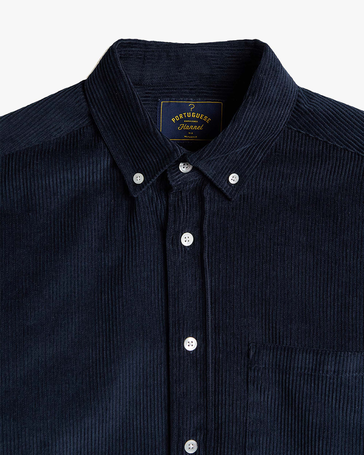 Portuguese Flannel Lobo 2.0 Corduroy Shirt - Navy