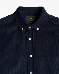 Portuguese Flannel Lobo 2.0 Corduroy Shirt - Navy