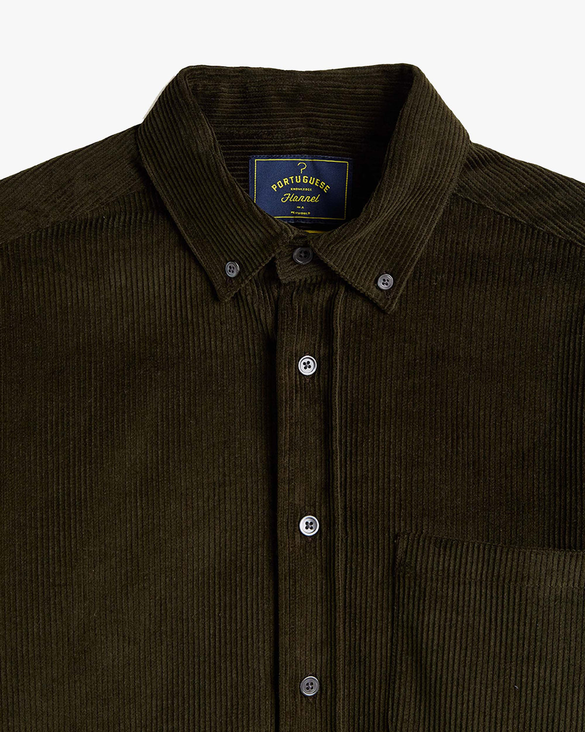 Portuguese Flannel Lobo 2.0 Corduroy Shirt - Olive