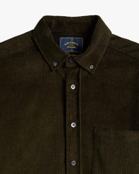 Portuguese Flannel Lobo 2.0 Corduroy Shirt - Olive