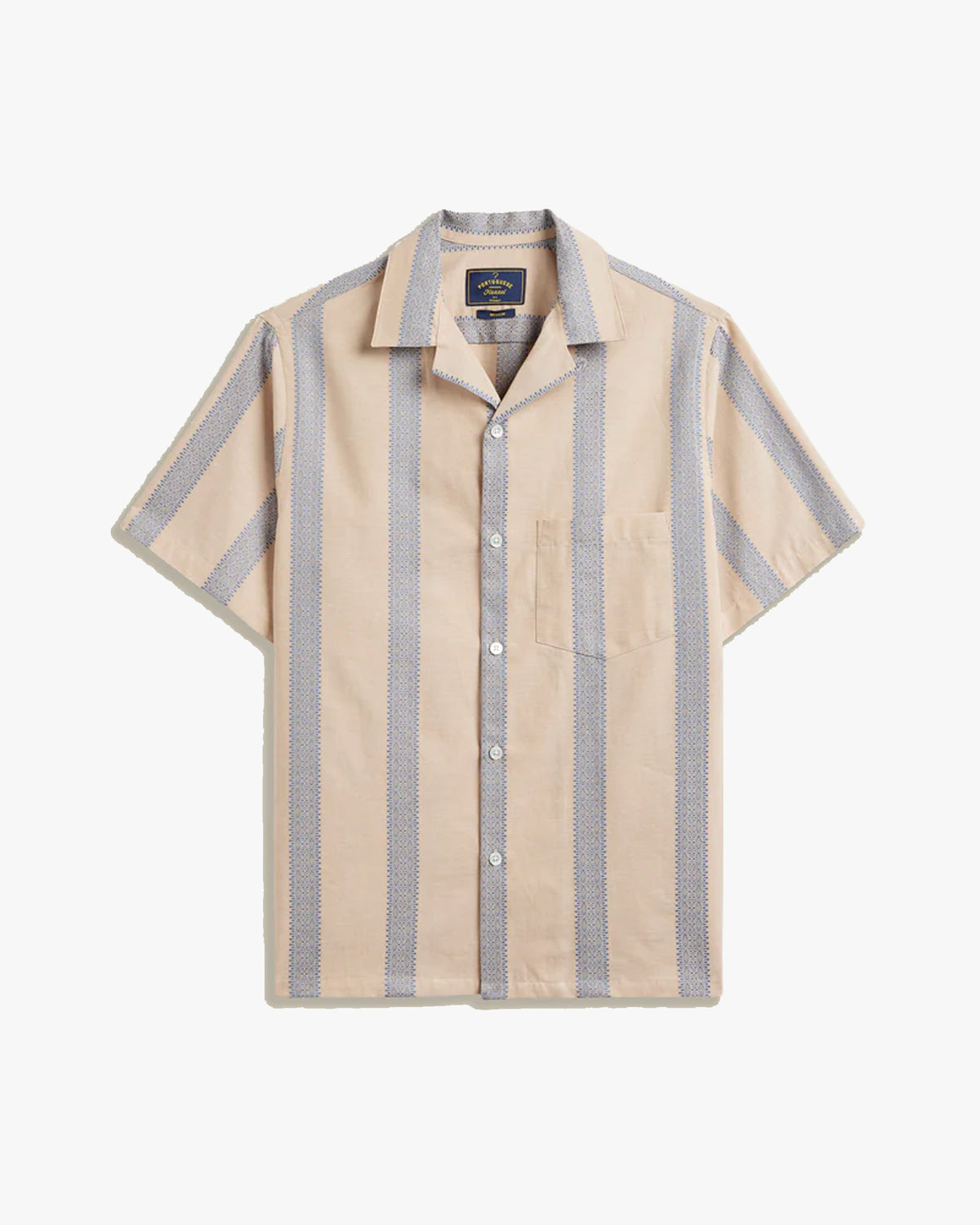Portuguese Flannel Lousada Shirt - Beige / Blue
