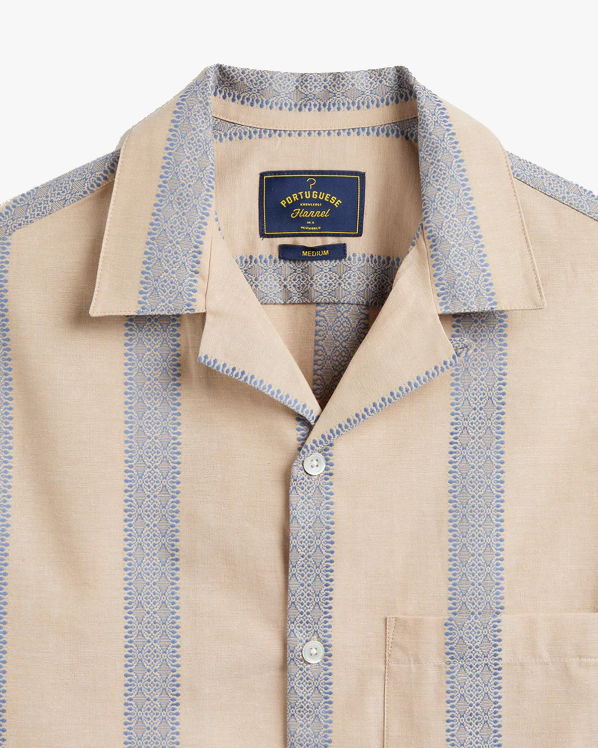 Portuguese Flannel Lousada Shirt - Beige / Blue