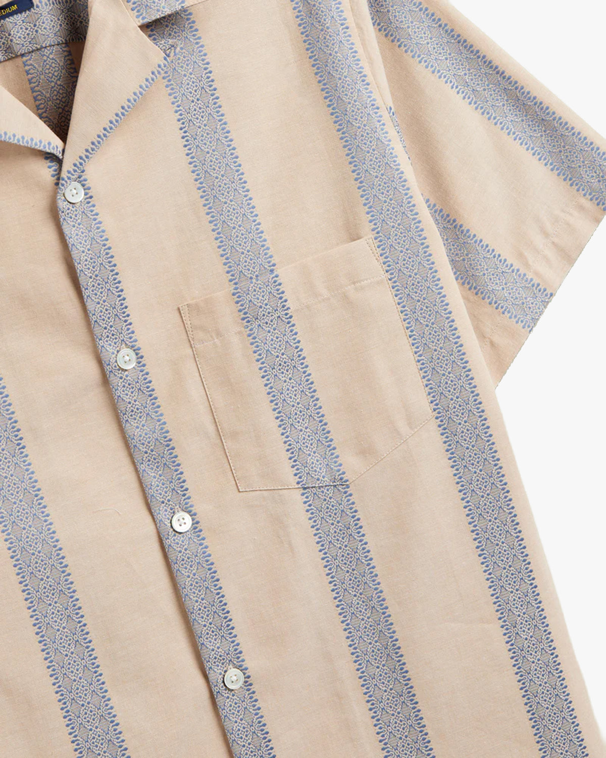Portuguese Flannel Lousada Shirt - Beige / Blue