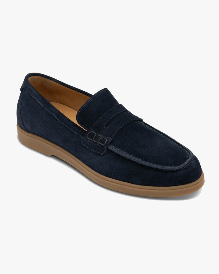 Loake Lifestyle Lucca Saddle Apron Loafer - Navy Suede