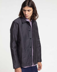 Le Mont St Michel Moleskin Authentic Work Jacket - Graphite | Le Mont St Michel Jackets & Coats | JEANSTORE