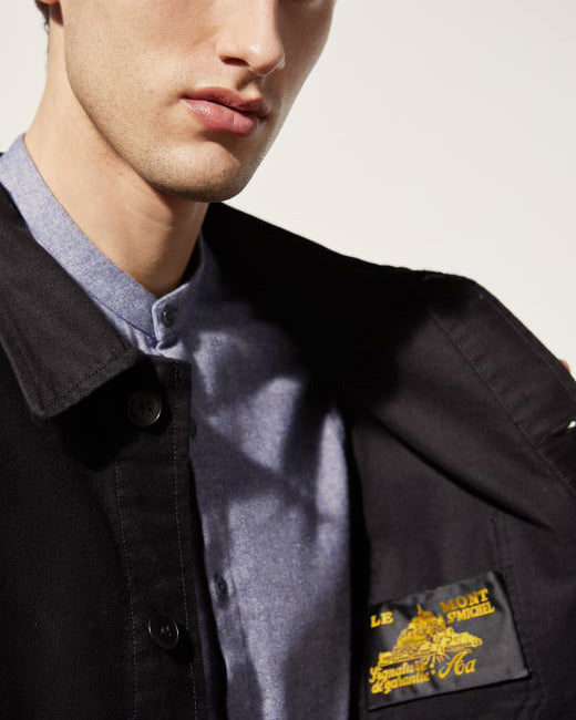 Le Mont St Michel Moleskin Authentic Work Jacket - Black | Le Mont St Michel Jackets & Coats | JEANSTORE
