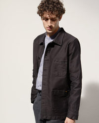 Le Mont St Michel Moleskin Authentic Work Jacket - Black | Le Mont St Michel Jackets & Coats | JEANSTORE