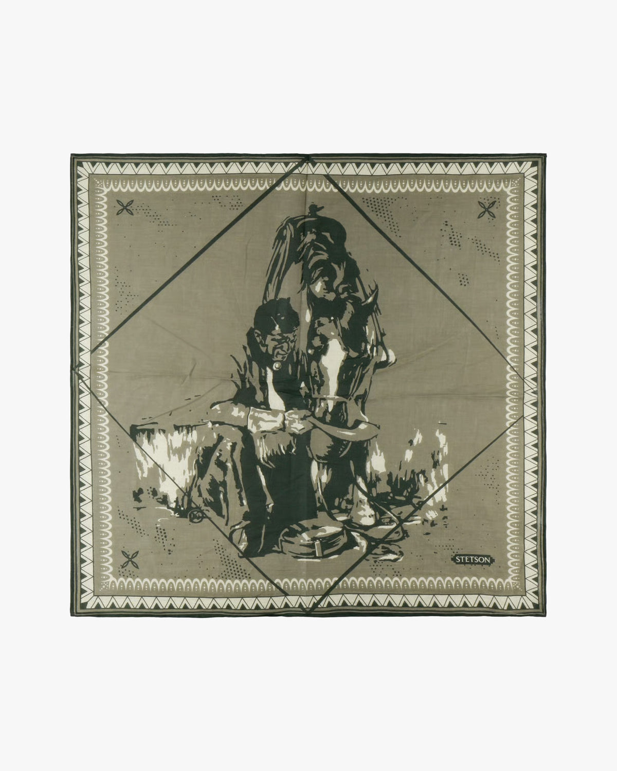 Stetson Last Drop Bandana - Olive | Stetson Miscellaneous | JEANSTORE
