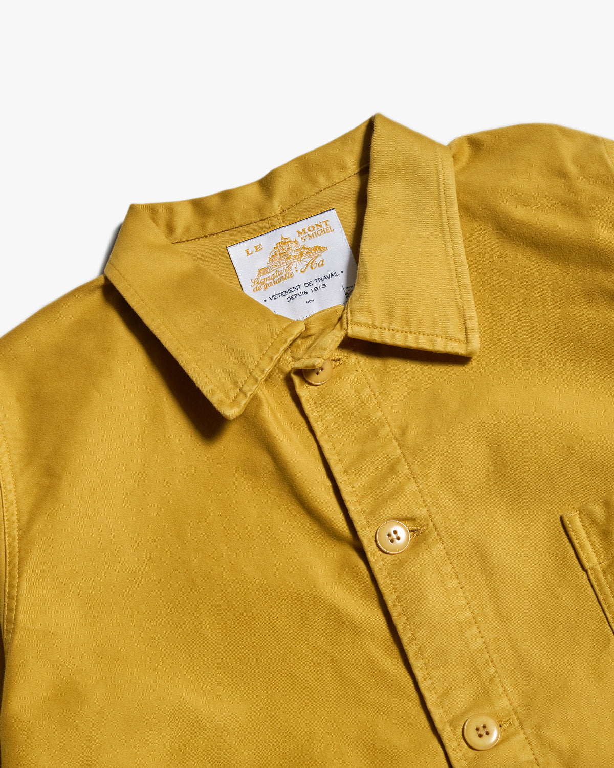 Le Mont St Michel Moleskin Authentic Work Jacket - Citrus