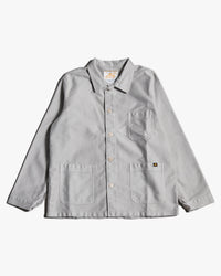 Le Mont St Michel Moleskin Authentic Work Jacket - Light Grey | Le Mont St Michel Jackets & Coats | JEANSTORE
