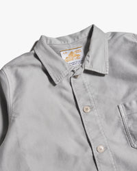 Le Mont St Michel Moleskin Authentic Work Jacket - Light Grey | Le Mont St Michel Jackets & Coats | JEANSTORE