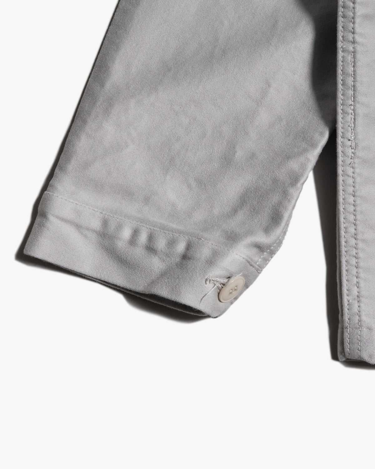 Le Mont St Michel Moleskin Authentic Work Jacket - Light Grey | Le Mont St Michel Jackets & Coats | JEANSTORE